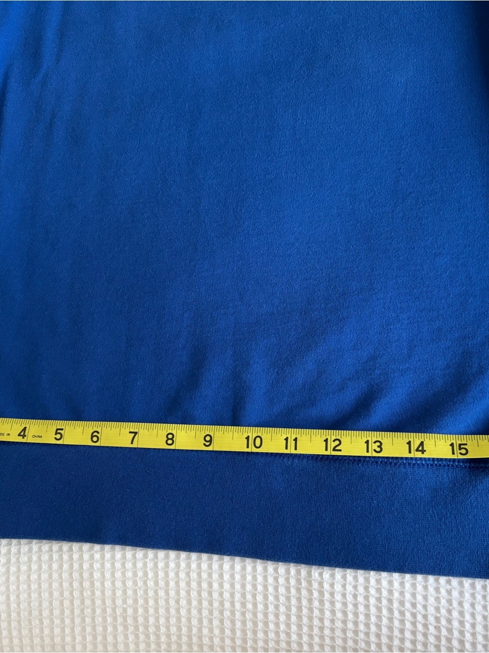 Pressbox Kansas Jayhawks Raglan Sweatshirt - Royal Blue & Heather Gray - Picture 6 of 7
